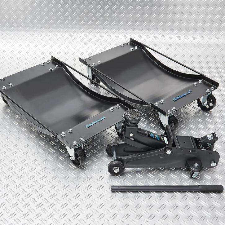 Datona Automover set van 2 stuks en krik - Datona - Zwart, Auto diversen, Krikken, Ophalen of Verzenden
