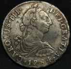 Spanje. Carlos III. 8 Reales 1784 Lima MI, Postzegels en Munten