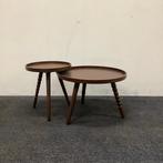 Complete set 2x salontafel Dutchbone Arabica, walnoot, Maison & Meubles, Tables | Tables de salon