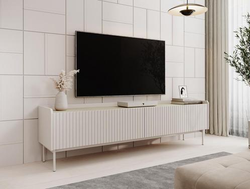 TV-Meubel beige 181 cm | 2 kleppen | TV Kast modern, Huis en Inrichting, Kasten |Televisiemeubels, 25 tot 50 cm, Nieuw, 150 tot 200 cm