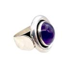 Sans Prix de Réserve - Bague Argent - Améthyste, Handtassen en Accessoires, Ringen, Nieuw