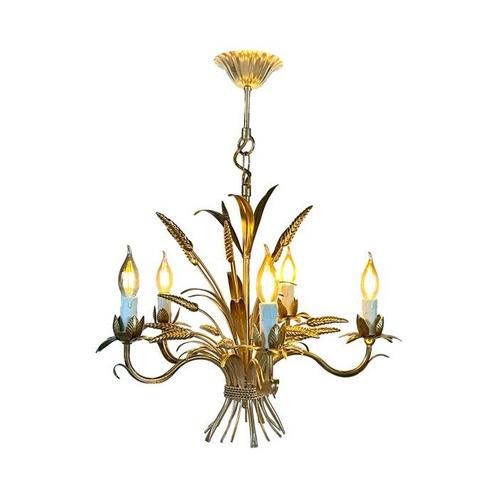 Lamp - IJzer - Glans van tarwehalmen, Antiek en Kunst, Antiek | Verlichting