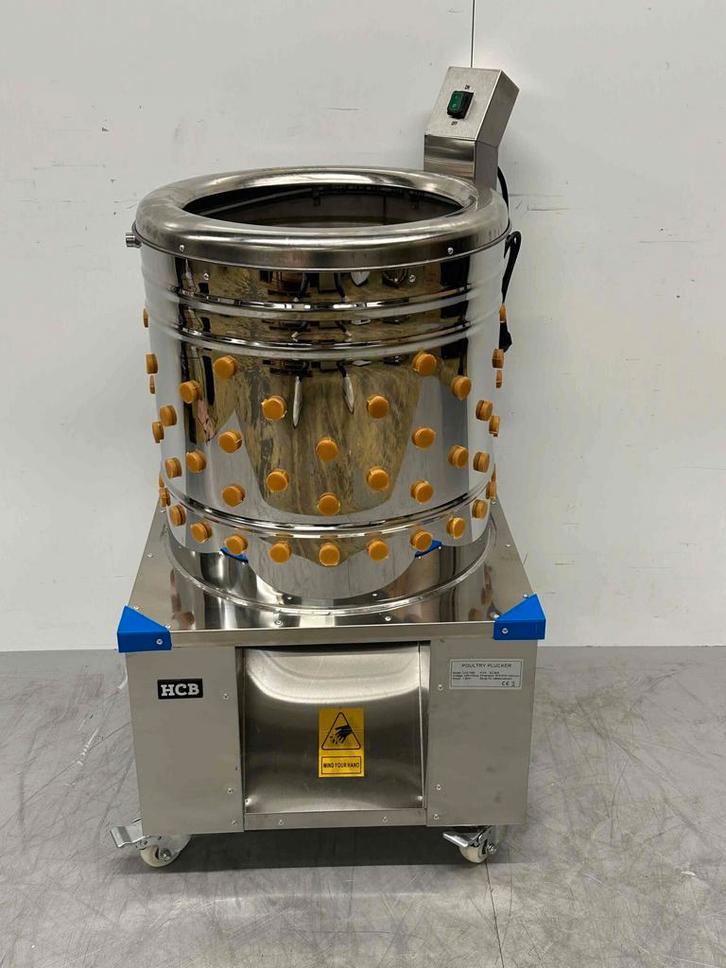 RVS Verrijdbare gevogelte plukmachine 180 stuks/uur 230V, Zakelijke goederen, Horeca | Keukenapparatuur, Ophalen of Verzenden