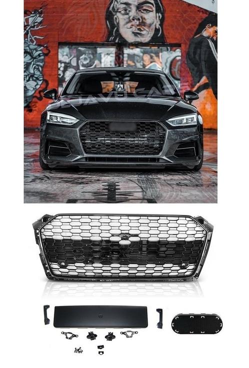 RS5 Look Front Grill Black Edition voor Audi A5 B9, Auto diversen, Tuning en Styling, Ophalen of Verzenden