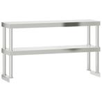 RVS Werktafel Verhoging 2-laags | Retour Deal 53% Korting, Verzenden, Nieuw in verpakking, Inox Meubilair