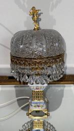 Lamp - Porselein, Messing, Kristal - Franse Rococo-stijl, Antiek en Kunst