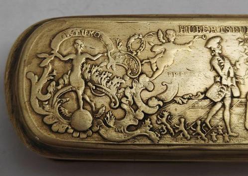 Boîte à tabac - Cuivre, Laiton - Frederik II, Antiek en Kunst, Antiek | Overige Antiek