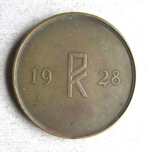 Pays-Bas. Penning 1928 Amsterdam, Schoonheid in Sport, Postzegels en Munten, Munten en Bankbiljetten | Toebehoren