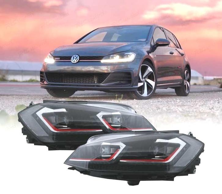 PHARES VOLKSWAGEN VW GOLF 7.5 17-19 FULL LED DYNAMIQUES LOOK, Auto-onderdelen, Verlichting, Verzenden