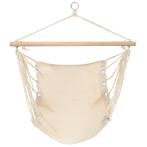 vidaXL Hangstoel opvouwbaar crème, Tuin en Terras, Hangmatten, Verzenden, Nieuw