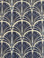 Tissu élégant avec un motif global de feuilles de Ginkgo