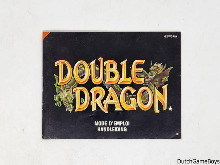 Nintendo NES - Double Dragon - FAH - Manual, Games en Spelcomputers, Games | Nintendo NES, Gebruikt, Verzenden