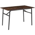 tectake Eetkamertafel Swansea 120x75x76cm - Industrieel hout, Huis en Inrichting, Tafels | Eettafels, Verzenden, Nieuw