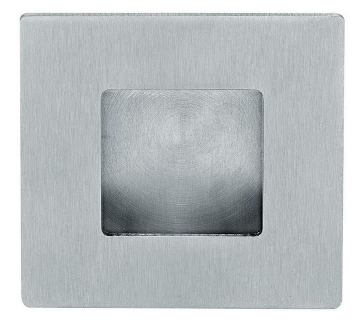 Schuifdeurkom vierkant 50mm rvs mat, Doe-het-zelf en Bouw, Hang- en Sluitwerk, Klink of Kruk, Nieuw, Overige materialen