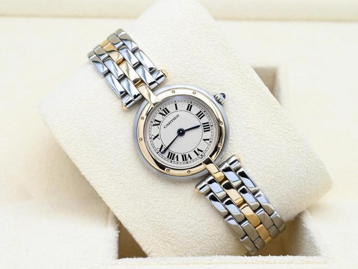Cartier Panthere Ref. 166920 Year 1991 (Full Set), Handtassen en Accessoires, Horloges | Dames, Goud, Zo goed als nieuw, Goud