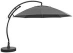 NIEUW - Parasol XL375 Olefin + voet titanium, Tuin en Terras, Verzenden, Nieuw