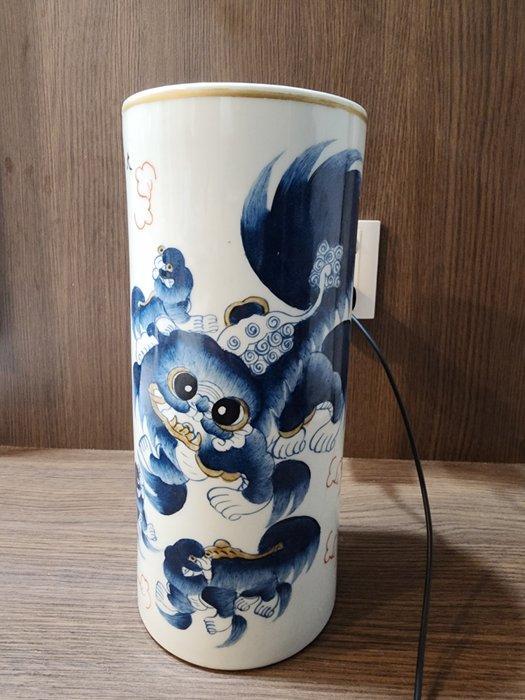 Vaas - Porselein - China - Groot formaat  pijlenkoker, Antiquités & Art, Antiquités | Autres Antiquités