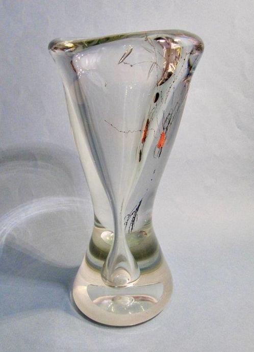 Glashaus Edelmann - Udo Edelmann - Vase - Verre - libellule, Antiek en Kunst, Antiek | Glaswerk en Kristal