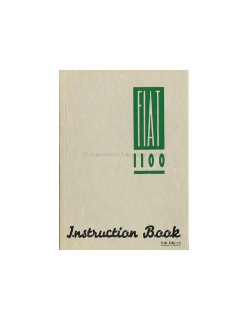 1954 FIAT 1100 INSTRUCTIEBOEKJE ENGELS, Autos : Divers, Modes d'emploi & Notices d'utilisation, Enlèvement ou Envoi