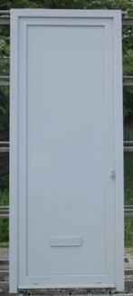 pvc buitendeur , voordeur , deur 95 x 236  wit / agaatgrijs, Kunststof, 80 tot 100 cm, 215 cm of meer, Nieuw