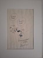 Jean Roba - Dessin original dédicacé + flyer Angoulême -