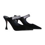 Lola Cruz • zwarte fluwelen sandalen • 37, Kleding | Dames, Schoenen, Verzenden, Nieuw