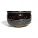 Bol en porcelaine rare Kaminari Black Oribe avec boîte