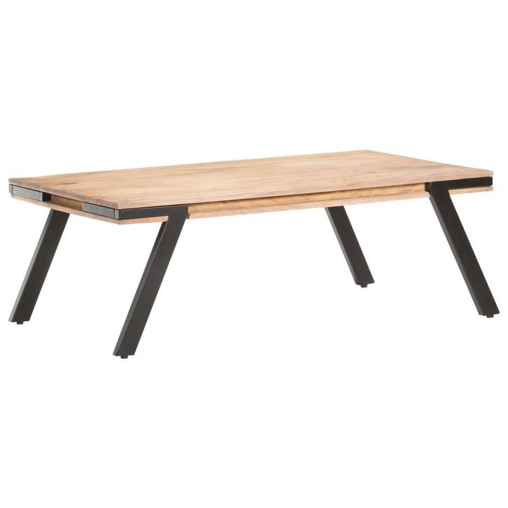 vidaXL Salontafel 114x65x40 cm massief mangohout, Huis en Inrichting, Tafels | Salontafels, Nieuw, Verzenden