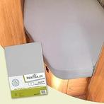 Jersey hoeslaken Frans bed wit,lichtgrijs of antraciet -, Nieuw, Eenpersoons, Wit, Hoeslaken of Sloop