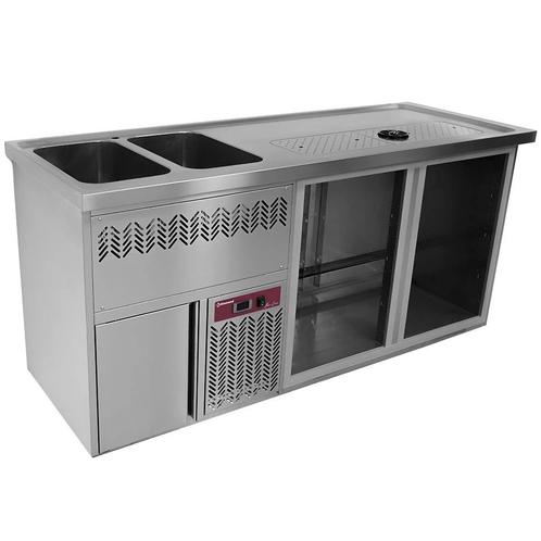 Modulair Barstation | BarLine | 370L  | RVS | 2, Zakelijke goederen, Horeca | Keukenapparatuur, Nieuw in verpakking, Verzenden