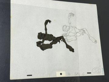 Ralph Bakshi - Gollum-productiecel en tekening - The Lord of beschikbaar voor biedingen