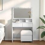 vidaXL Kaptafel met LED 80x41x134,5 cm wit, Verzenden, Nieuw