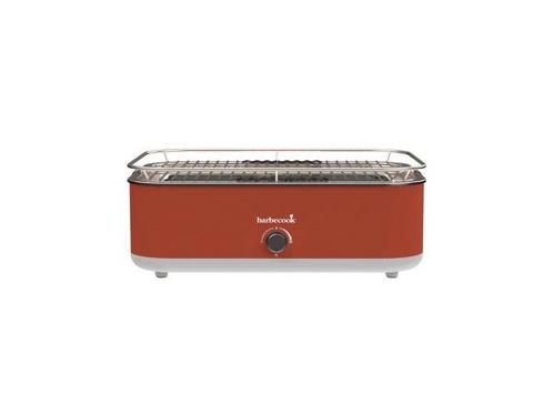 Veiling - Barbecook tafelbarbecue E-Carlo rood 42,5x33x16,5c, Tuin en Terras, Houtskoolbarbecues, Nieuw