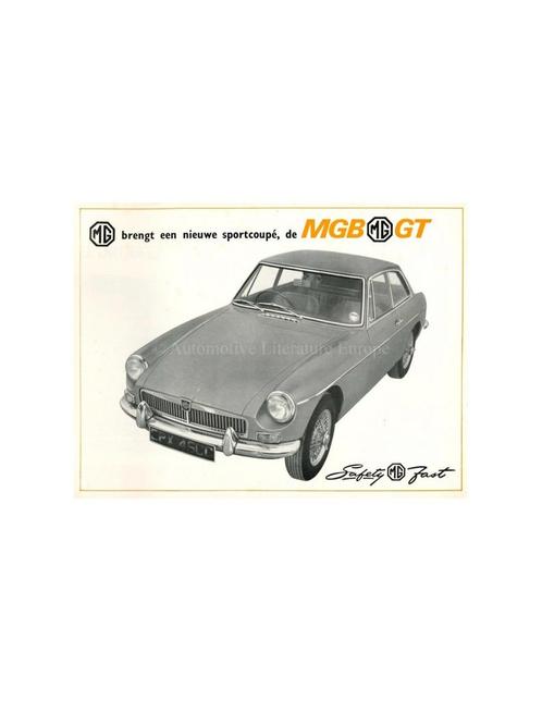1976 MG MGB GT BROCHURE NEDERLANDS, Livres, Autos | Brochures & Magazines, Enlèvement ou Envoi
