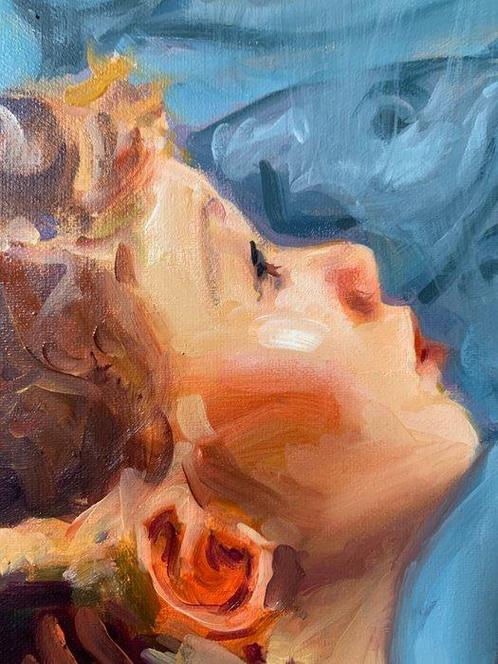Alejandro Faura - Más allá de la inocencia, Antiek en Kunst, Kunst | Schilderijen | Modern