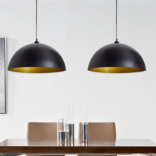 vidaXL Plafondlampen 2 st in hoogte verstelbaar halfrond, Huis en Inrichting, Lampen | Overige, Nieuw, Verzenden