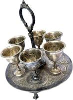 Victorian Mappin Brothers silver-plated egg cruet set for