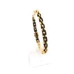 Gouden panter schakel armband | 19 cm (vintage) (vintage), Handtassen en Accessoires, Armbanden, Ophalen of Verzenden, Gebruikt