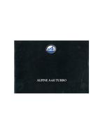 1993 ALPINE A610 TURBO BROCHURE FRANS, Nieuw