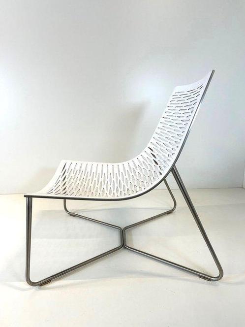 Modloft - Marcelo Ligieri - Fauteuil - York - staal/leer, Antiek en Kunst, Antiek | Meubels | Stoelen en Sofa's