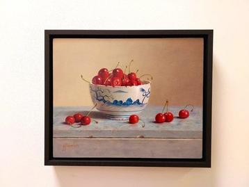 Hans Habraken (1946) - Chinese kom met kersen