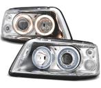 PHARES POUR VOLKSWAGEN VW T5 03-09 ANGEL EYES FOND CHROMÉ, Auto-onderdelen, Verzenden, Nieuw