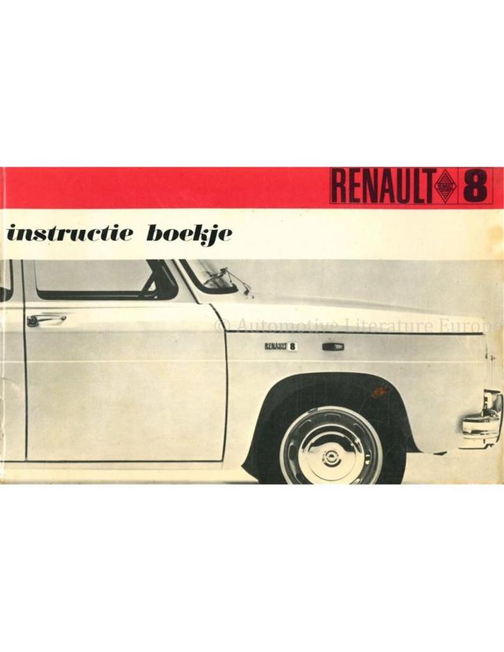 1968 RENAULT 8 INSTRUCTIEBOEKJE NEDERLANDS, Auto diversen, Handleidingen en Instructieboekjes