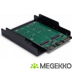 Inter-Tech KT005B 2x M.2 SATA-->2xSATA, Computers en Software, Harde schijven, Verzenden, Nieuw