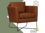 Leren fauteuil Crossover - Rancho Cognac (cognac), Huis en Inrichting, Fauteuils, Nieuw, Ophalen of Verzenden, 50 tot 75 cm, Industrieel, Modern