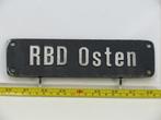Lokschild RBD Osten (Spoorwegen 1:1), Verzamelen, Ophalen of Verzenden, Gebruikt, Overige typen