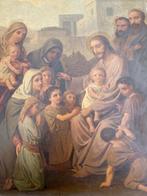 Antonius (Antoon) Brouwer  (1827-1908) - Jezus van kinderen, Antiek en Kunst, Kunst | Schilderijen | Klassiek