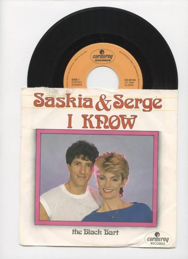 Saskia & Serge – I Know / Black Bart (1-7-Vinyl-Single), Cd's en Dvd's, Vinyl Singles, Ophalen of Verzenden