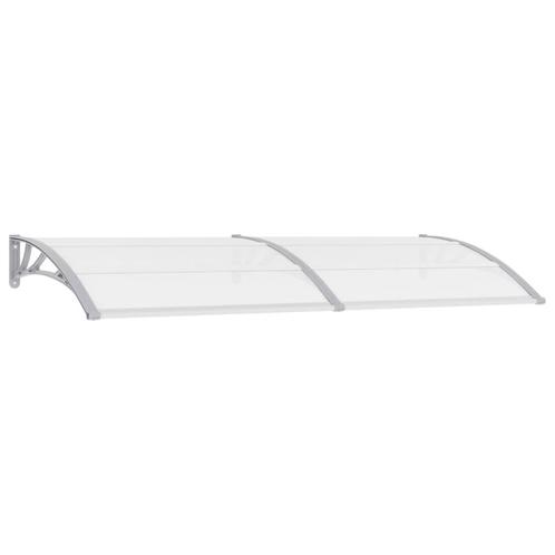 vidaXL Auvent de porte Gris 240x100 cm Polycarbonate, Jardin & Terrasse, Parasols, Neuf, Envoi