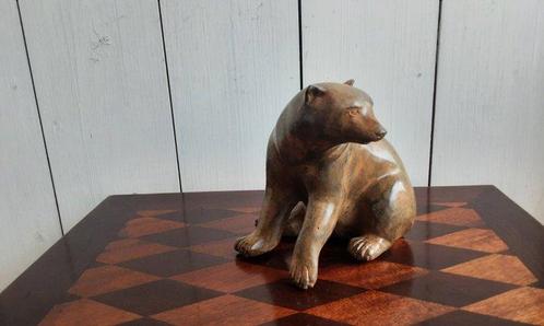 Figuur - P. Chenet - Beer - 15 cm - Brons, Antiek en Kunst, Curiosa en Brocante